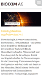 Mobile Screenshot of biocom.de